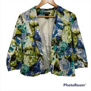 Olivia & Martin Floral Cottagecore Grandmacore Blazer Jacket Size PL